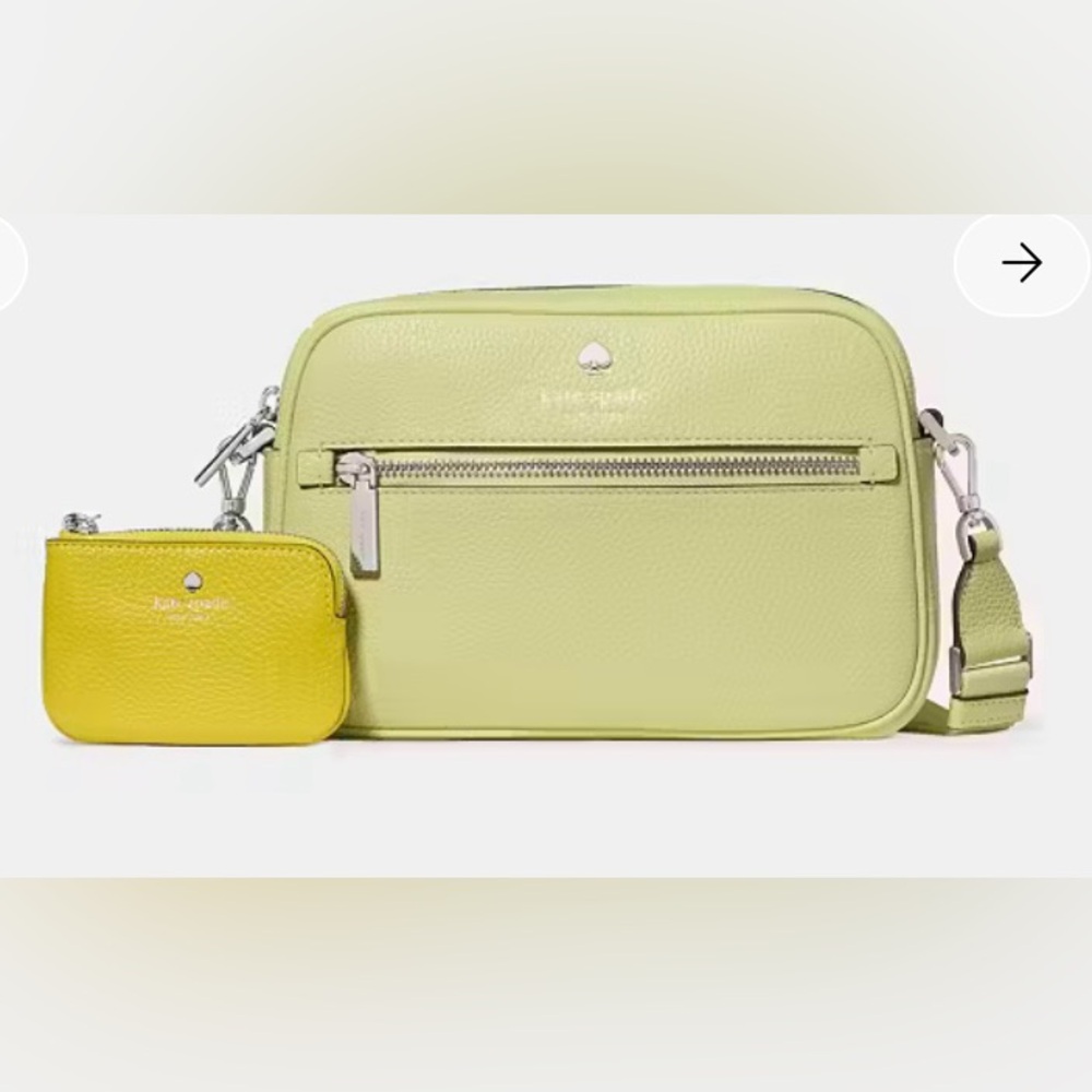 Emma Colorblock Pebbled Leather Large Crossbody - Picture 5 of 6